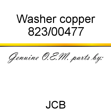 Washer, copper 823/00477