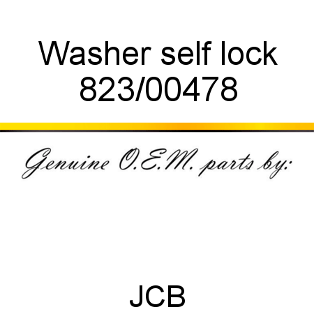 Washer, self lock 823/00478