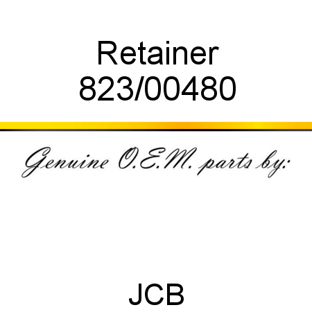 Retainer 823/00480
