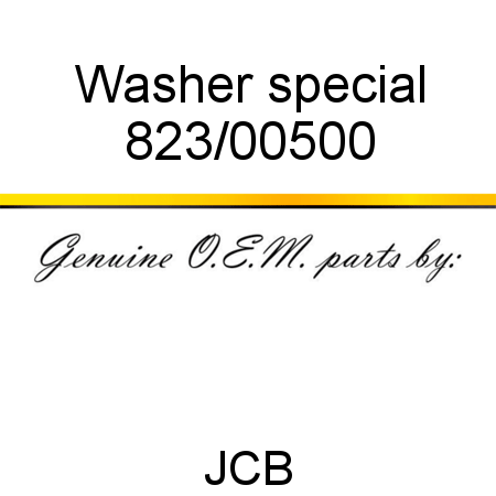 Washer, special 823/00500