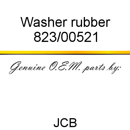 Washer, rubber 823/00521