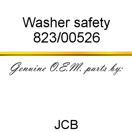 Washer, safety 823/00526