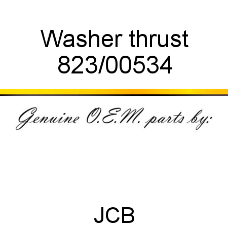 Washer, thrust 823/00534