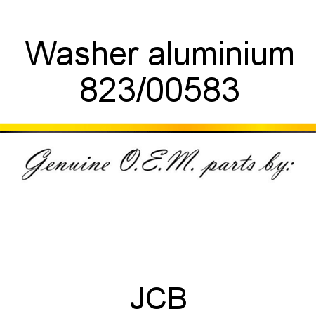 Washer, aluminium 823/00583