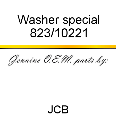 Washer, special 823/10221