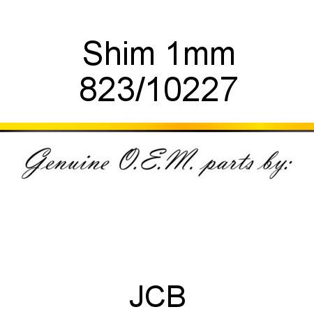 Shim, 1mm 823/10227