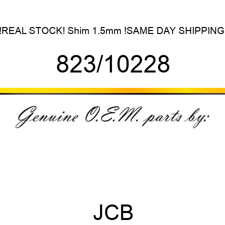 !REAL STOCK! Shim, 1.5mm !SAME DAY SHIPPING! 823/10228
