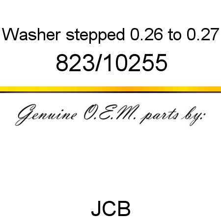 Washer, stepped, 0.26 to 0.27 823/10255