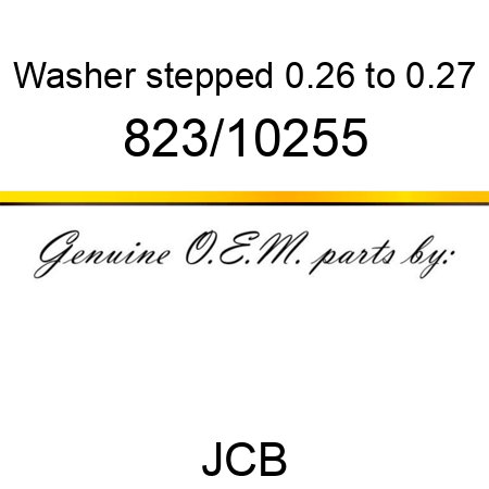 Washer, stepped, 0.26 to 0.27 823/10255