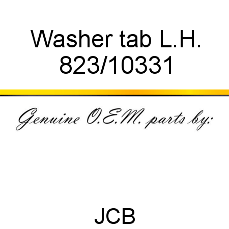 Washer, tab, L.H. 823/10331
