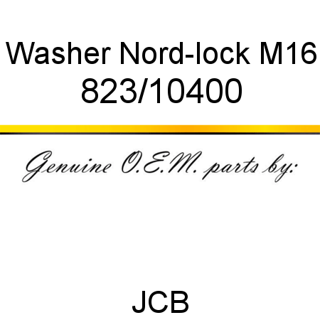 Washer, Nord-lock, M16 823/10400