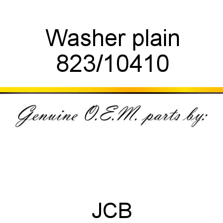 Washer, plain 823/10410