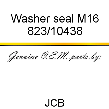 Washer, seal, M16 823/10438
