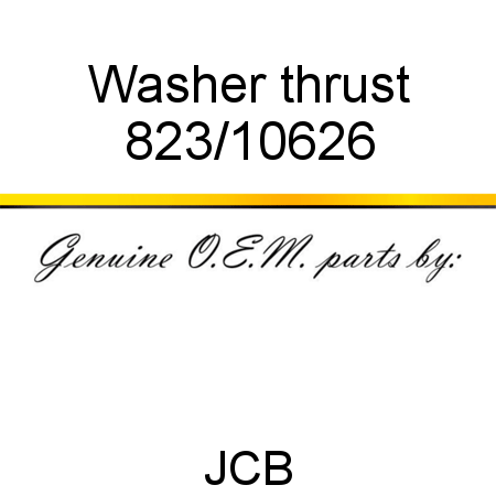 Washer, thrust 823/10626