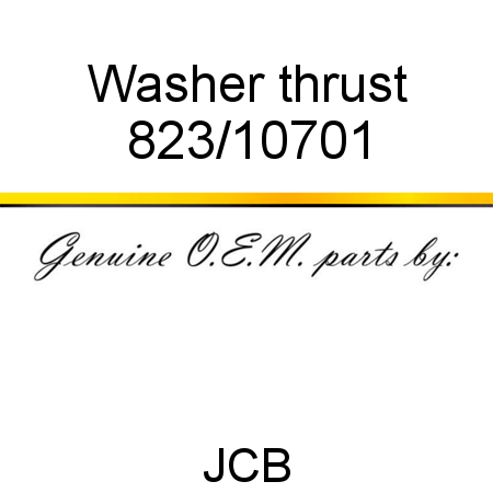 Washer, thrust 823/10701