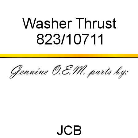 Washer, Thrust 823/10711