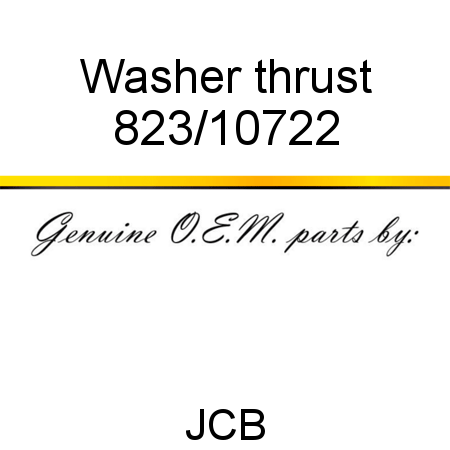 Washer, thrust 823/10722