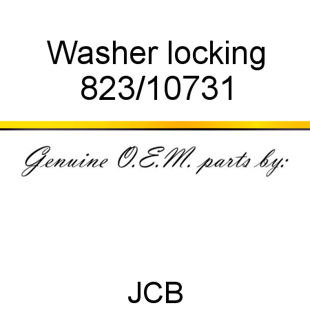 Washer, locking 823/10731