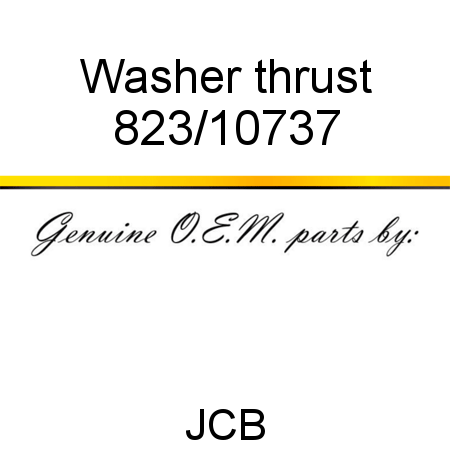 Washer, thrust 823/10737