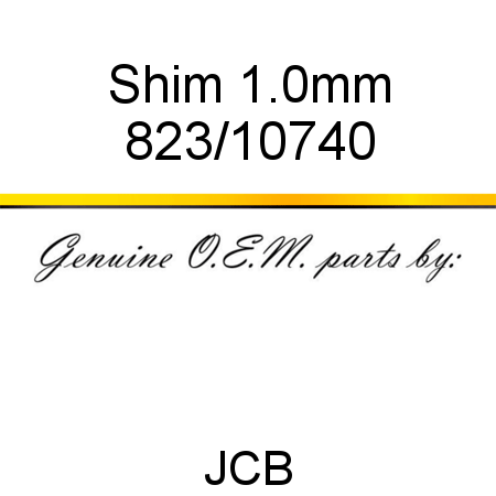 Shim, 1.0mm 823/10740
