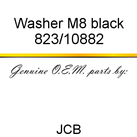 Washer, M8 black 823/10882