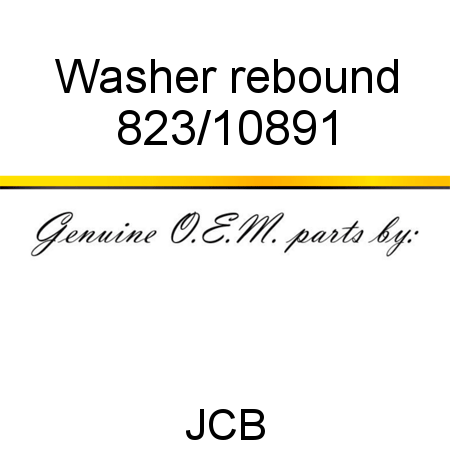 Washer, rebound 823/10891