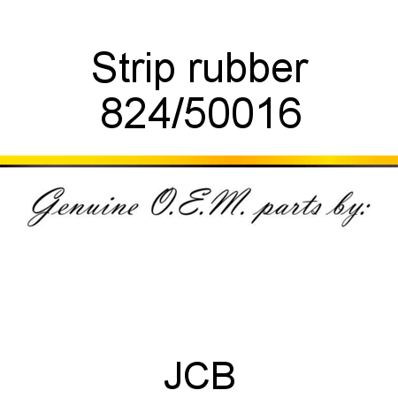 Strip, rubber 824/50016