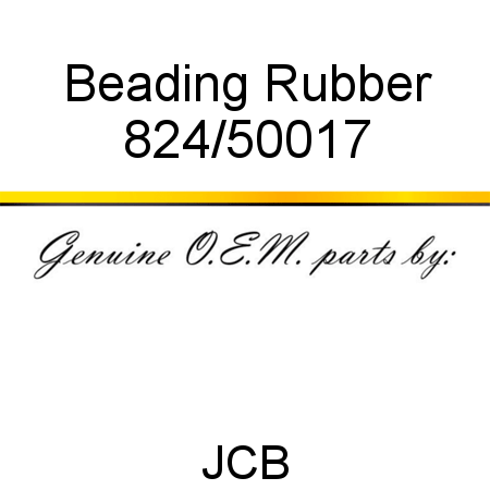 Beading, Rubber 824/50017