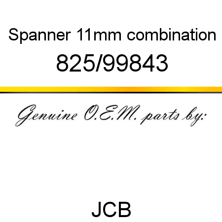 Spanner, 11mm combination 825/99843