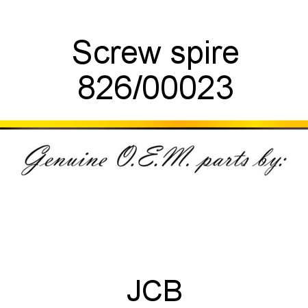 Screw, spire 826/00023