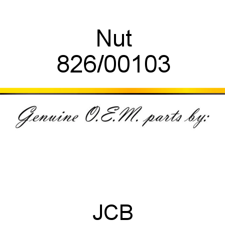 Nut 826/00103