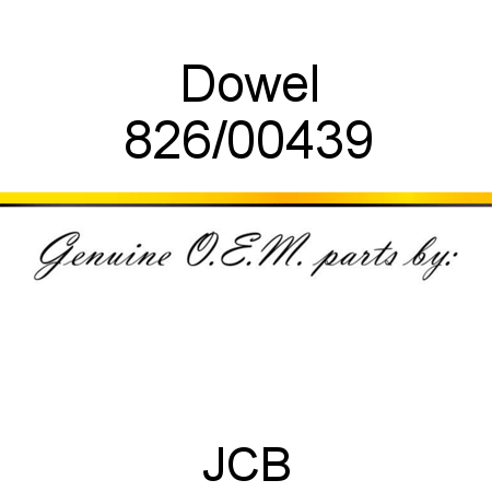 Dowel 826/00439