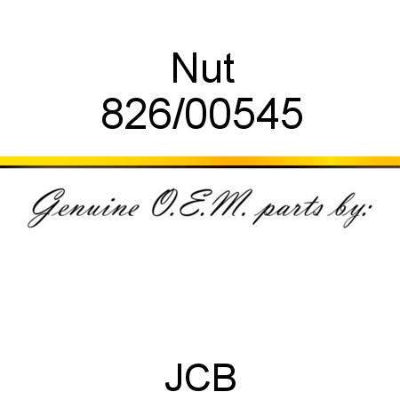 Nut 826/00545