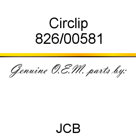 Circlip 826/00581