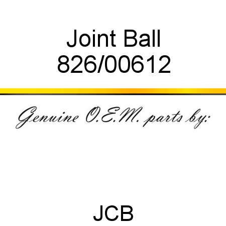 Joint, Ball 826/00612