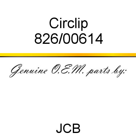 Circlip 826/00614