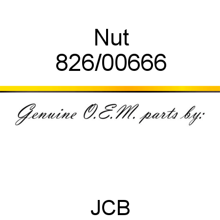 Nut 826/00666