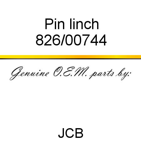 Pin, linch 826/00744