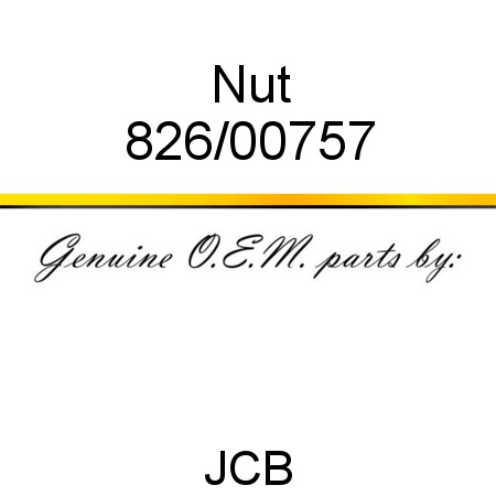 Nut 826/00757