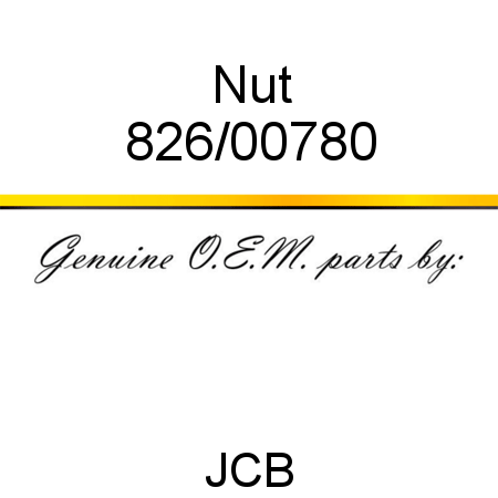 Nut 826/00780