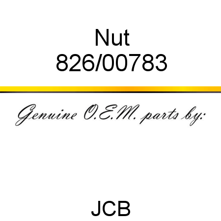 Nut 826/00783