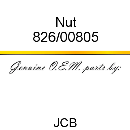 Nut 826/00805