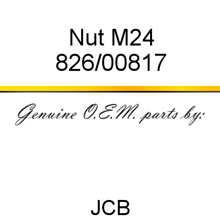 Nut, M24 826/00817