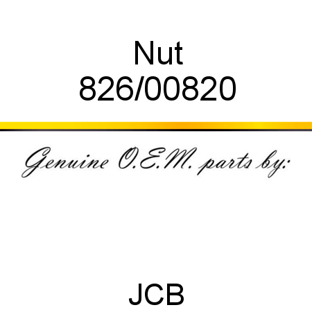 Nut 826/00820