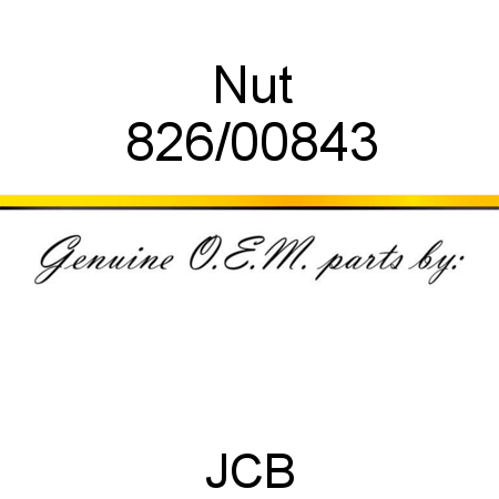 Nut 826/00843