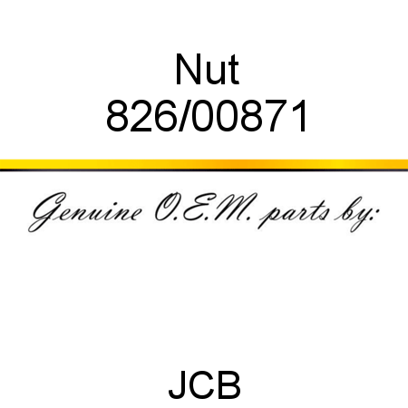 Nut 826/00871