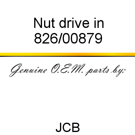 Nut, drive in 826/00879