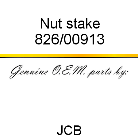 Nut, stake 826/00913