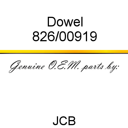 Dowel 826/00919