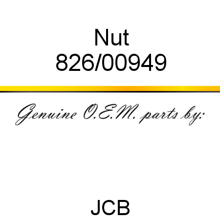 Nut 826/00949